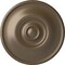 Ekena Millwork Jefferson Ceiling Medallion (Fits Canopies up to 2 7/8"), Hnd-Painted Warm Silver, 11 3/4"OD x 3/8"P CM12JEWSS - alternate 1